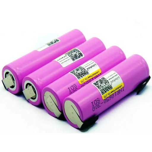Акумулятор високострумовий LiitoKala Li-ion 18650 3000mAh 3,7V (INR18650-30Q) 20A Бузковий (1585367)