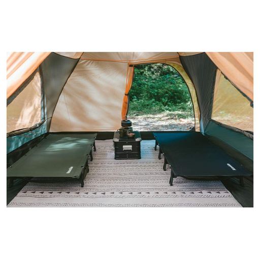 Ліжко туристичне складане Naturehike XJC08 CNK2550WS020 (поліестер + алюміній) Чорний (1586175)