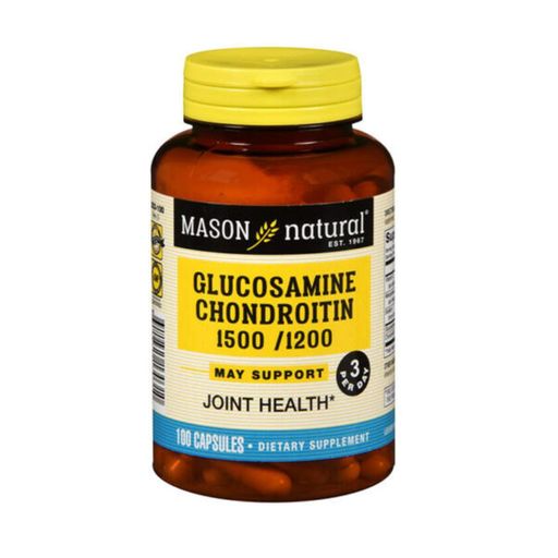 Глюкозамин Хондроитин, Glucosamine Chondroitin, Mason Natural, 100 капсул (1587788)
