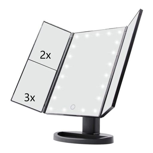 Зеркало косметическое настольное Superstar Magnifying Mirror с LED подсветкой трехстворчатое (2_006860) (1590831)