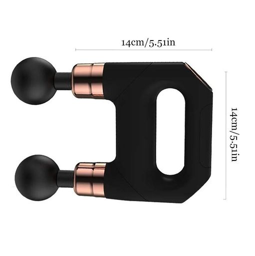 Ручний масажер для м'язів RIAS Massage Gun SL-821 4 пари насадок 25W Black (3_04805) (1590853)