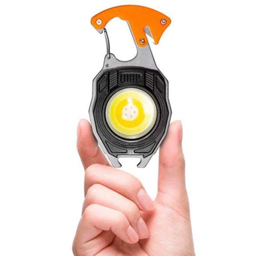 Портативний LED ліхтарик RIAS W5147-COB акумуляторний мультитул із запальничкою та карабіном Type-C (3_05282) (1590922)