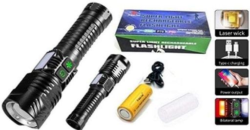 Ручной фонарь XQ-S19-P99 (COB+RGB) zoom + PowerBank + Type-C + 26650 (5+3 режима) (1592455)