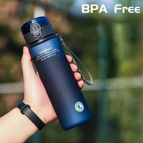 Пляшка для води 560 мл, пластикова з непроливним горлечком Blue (1592844)