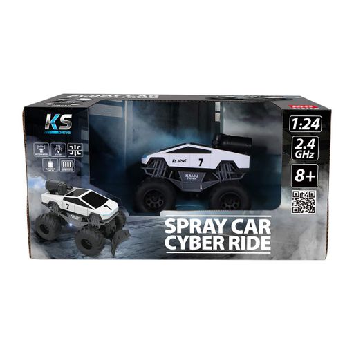Автомобиль Spray Car на р/у – Cyber Ride (белый, 1:24, выхлопной пар) (1592957)