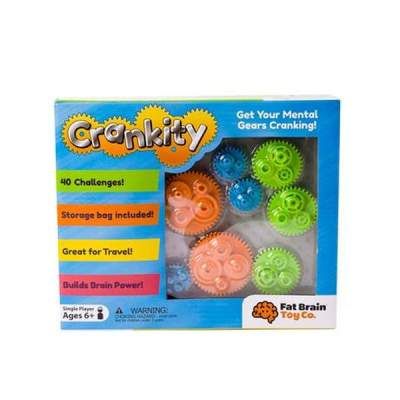 Ігровий набір Fat Brain Toys Різнокольорові Шестерінки Crankity (F140ML) (1594765)