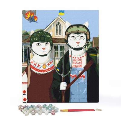 Картина по номерам Orner Украинская Котика 40х50 см (orner-1675) (1596032)