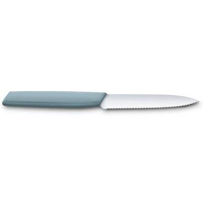Кухонный нож Victorinox Swiss Modern Paring Serrate 10см Blue (6.9006.10W21) (1596582)