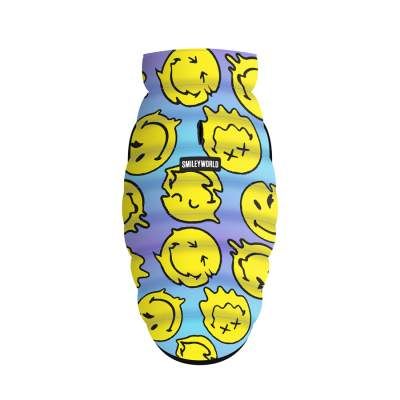 Курточка для животных WAUDOG Clothes "Смайлики на голубом" M47 (409-0182) (1596906)