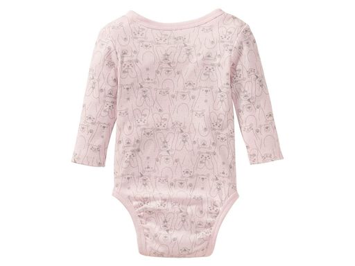 Боді з довгими рукавами для дівчинки Lupilu LIDL 290574-2 074-80 см (6-12 months) Різнобарвний (1597768)