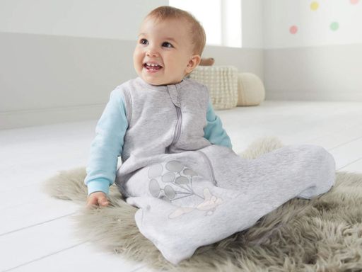 Спальный мешок хлопковый утепленный для мальчика Lupilu LIDL 363892 050-68 см (0-6 months) Серый (1598053)