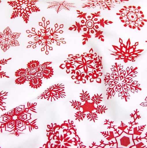 Простирадло на резинці фланель 80х190х25 SNOWFLAKES CS2 COSAS (4822052472965) (1605723)