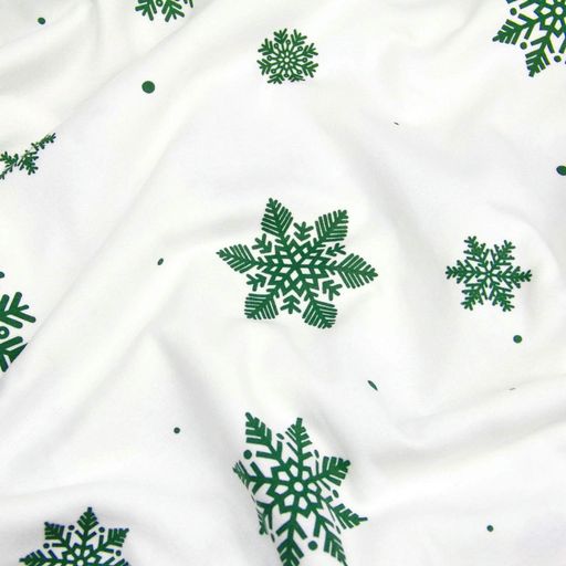 Простирадло на резинці фланель 200х200х30 SNOWFLAKES EVERGREEN COSAS (4822052476345) (1605947)