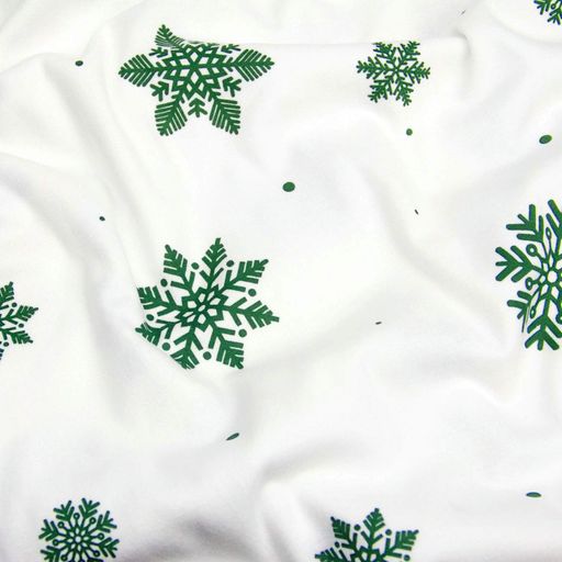 Простирадло на резинці фланель 140х200 SNOWFLAKES EVERGREEN COSAS (4822052475621) (1605974)