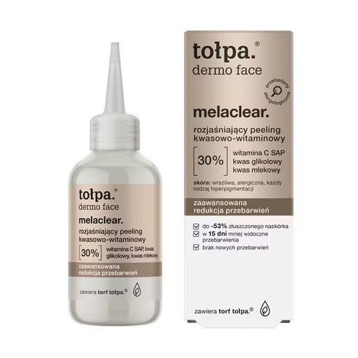 Осветляющий кислотно-витаминный пилинг для лица Tolpa Dermo Face Melaclear., 50 мл