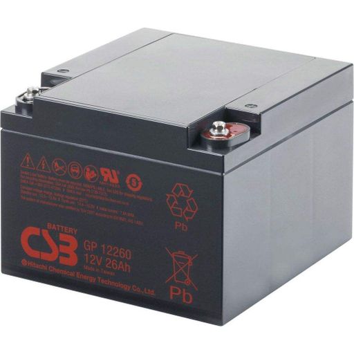 Акумулятор CSB AGM 12V (12V/26Ah/312Wh) (GP12260) [109735] (1614105)