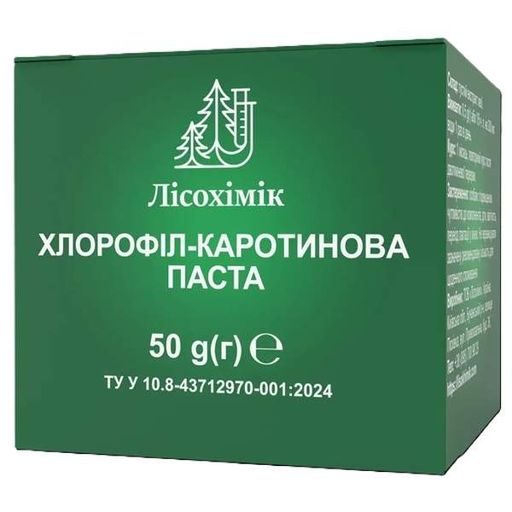 Комплекс для травлення Лісохімік Хлорофіл-каротинова Паста 50 g /100 порцій/ (1614926)