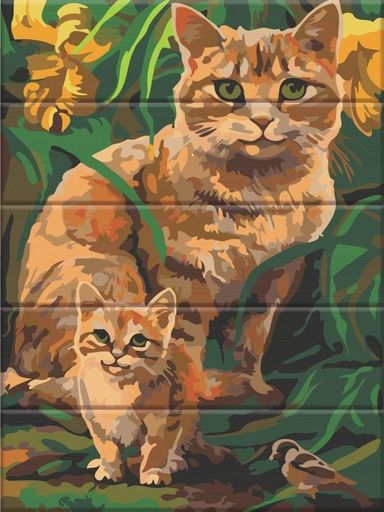 Картина по номерам Рыжие котики (ASW178) 30 х 40 см ArtStory (1622013)