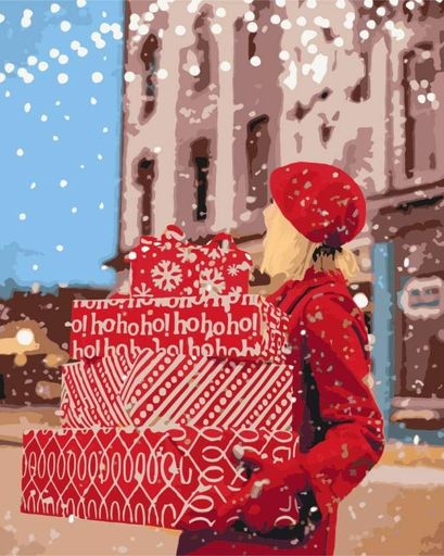 Картина за номерами Новорічний настрій (BS52506) 40 х 50 см BrushMe (1623442)