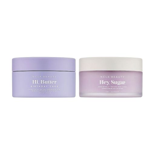 Уценка! Подарочный набор для тела NCLA BEAUTY All Natural Body Scrub And Body Butter Set Праздничный торт (скраб, 100 г + баттер, 100 г)