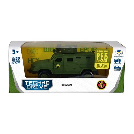 Ігрова автомодель "Козак 2М1 - Гур Мо" TechnoDrive KS450-1 серія "Шеврони Героїв" (1623845)