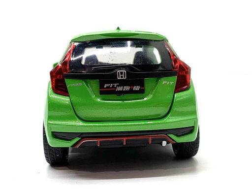 Машинка металлическая TK Union Honda fit 1:32 свет звук открываются двери Вид 2 Зеленая (GT-04600) (1624879)