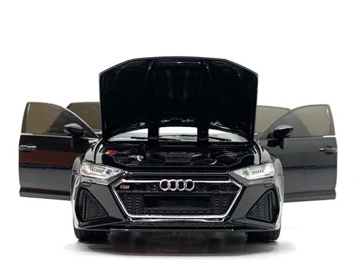 Машина Автосвіт Audi rs 6 інерційна відчиняються двері капот багажник 20,5 см Чорний (AP-2070) (1624924)