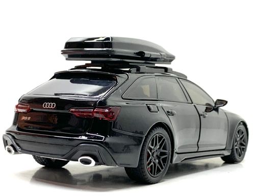 Машина Автосвіт Audi rs 6 інерційна відчиняються двері капот багажник 20,5 см Чорний (AP-2070) (1624924)