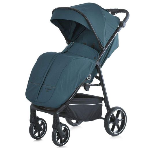 Коляска детская FIJI Lagoon Blue прогулочная с москитной сеткой и чехлом на ножки Зеленая (ME 1113-2) (1625086)