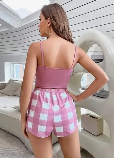 Жіноча піжама з майки-топу та шортиків Good Style (1715-44-03) Рожевий M (1626983)