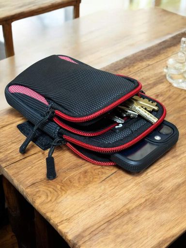Чехол на руку Primo Sport универсальный спортивный для телефона до 6.5" - Black/Red (1630089)