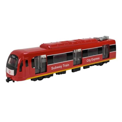 игровой поезд 731-27K(Red) красный, светится, 23х4х5 см Bambi Детский (1631380)