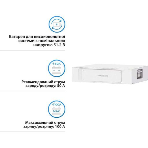 Аккумулятор Dyness LiFePO4 STACK 48V (48V/100Ah/5120Wh) (S51100) [153564] (1632020)