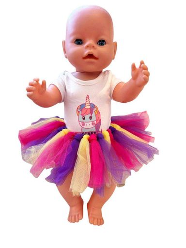 Одежда для куклы Беби Борн / Baby Born 40- 43 см набор Единорог разноцветный 8931 (1632089)
