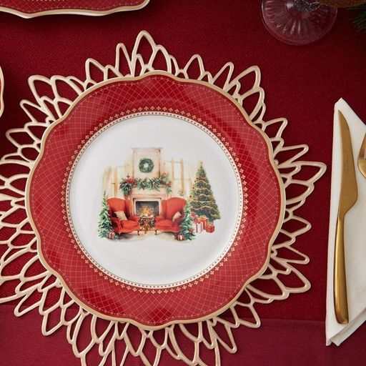 Тарілка Fissman CHRISTMAS EVE 27 см порцеляна (16026) (1633643)