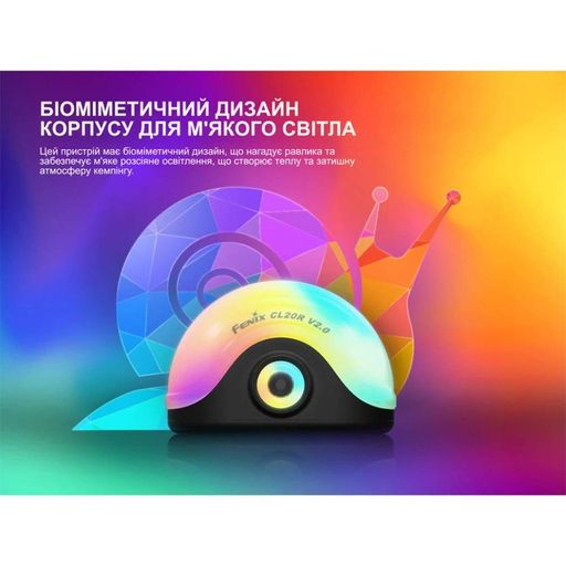 Ліхтар кемпінговий Fenix ​​V.2.0 чорний CL20RV20BLK (1635010)