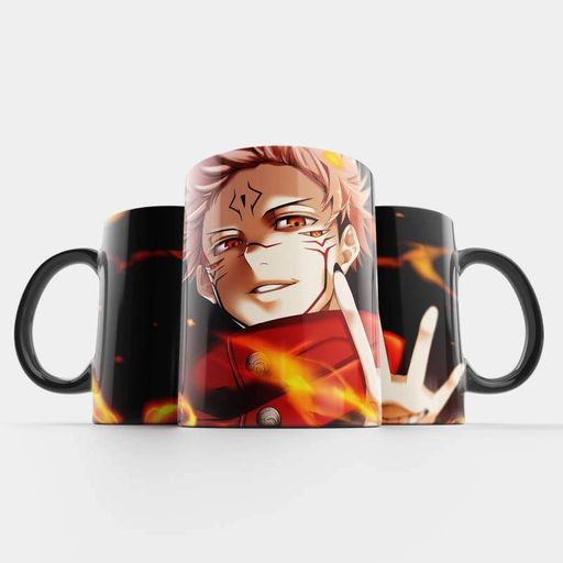 Чашка Fan Girl Ітадорі Юдзі бокс Магічна битва - Jujutsu Kaisen! (15774) 330 мл Чорний (1636320)