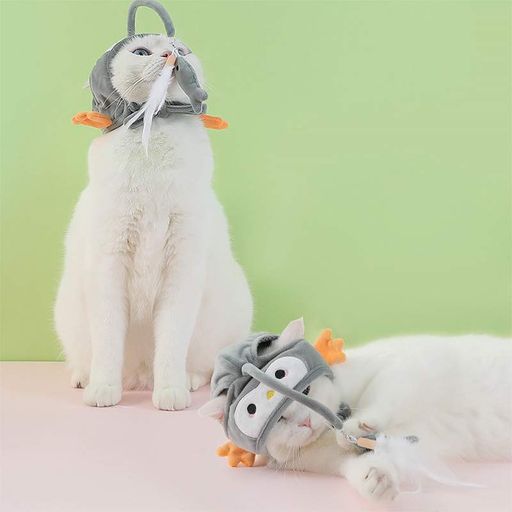 Іграшка-шапочка No Brand DT-569 Gray Penguin для котів (1639005)