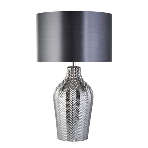 Настільна лампа Searchlight Chevron 33x52 см Хром (SeEU3452SM) (1640407)