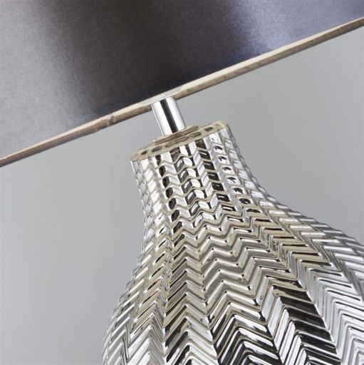 Настільна лампа Searchlight Chevron 33x52 см Хром (SeEU3452SM) (1640407)