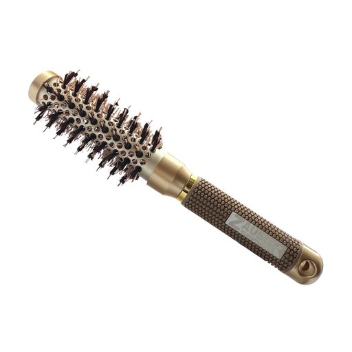 Браш для волосся Zauber-manicure золотистий, з комбінованою щетиною, 25 мм (06-060-25)