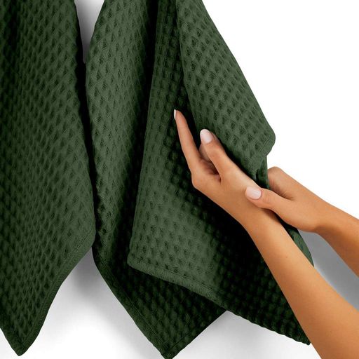 Рушник вафельний COSAS Basil Greek Waffle 50x70 см Смарагдовий (1640904)