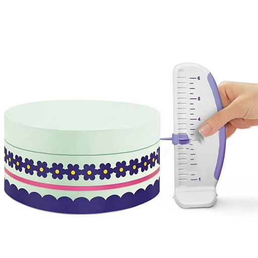 Линейка пластиковая кондитерская с делениями для разметки торта 16 см, Kitchen Master Белый 85396 (1643671)