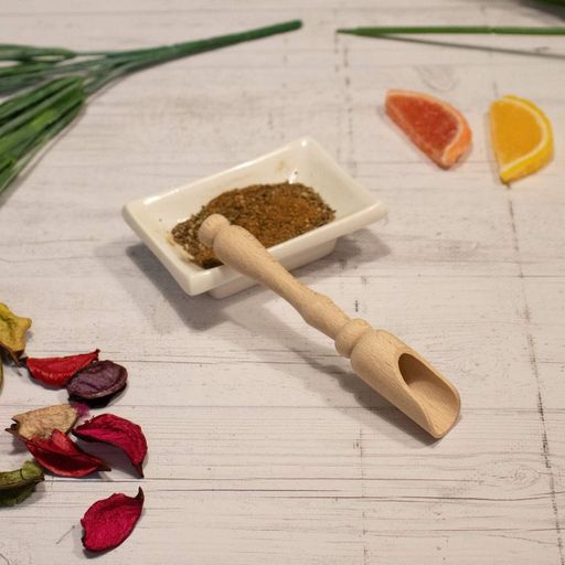 Ложка совок дерев'яний для цукру, спецій та сипучих продуктів 15 см, Woodly Бежевий 86268 (1643901)