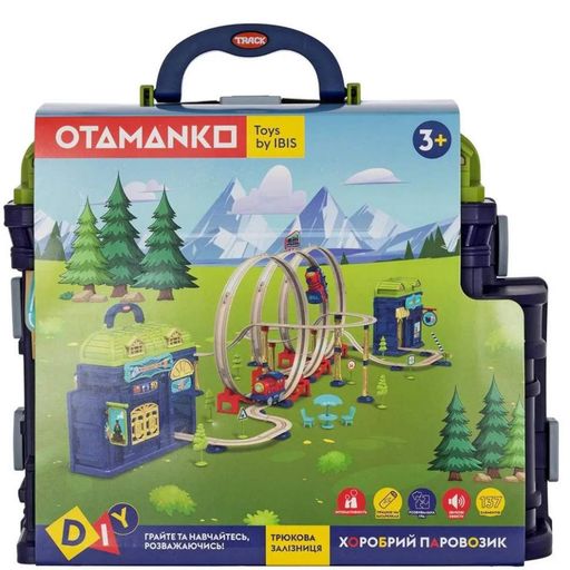 Детский игровой набор трюковая железная дорога "Храбрый паровозик" OTAMANKO 89960, 137 деталей (1645205)