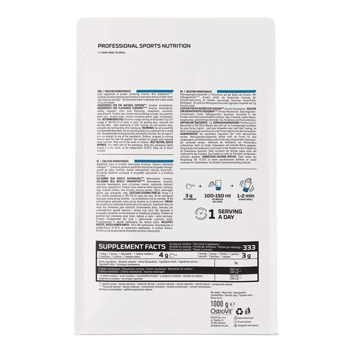 Креатин OstroVit Creatine Monohydrate, 1 кг - Вишня (1646186)
