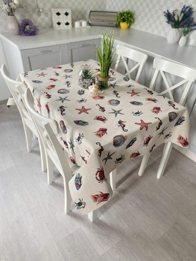 Скатертина гобеленова EDEN149 Limaso, 137x260, Прямокутна, Повсякденний, Без люрексу, 75% поліестер, 22% бавовна, 3% акрил, Гобелен (1650153)