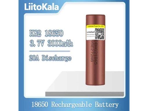 Акумулятор LIITOKALA Li-ion 3000mAh 1шт високострумовий LiitoKala Lii-HG2, 3000mah, ОРИГІНАЛ (1658324)