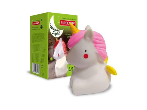 Нічник EUROLAMP "Unicorn Light" 4,5W 2700K 1,6V батарейки 3xLR44 (120) (1659155)