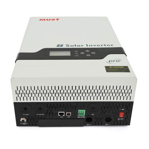 Гибридный инвертор MUST PV18-5248PRO, 5200W, 48V, ток заряда 1-60А, 160-275V, MPPT (80А, 450 Vdc), 490х300х150 (1659945)